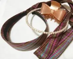リボン カチューシャ ビーズ ヘアクリップ まとめ売り セット