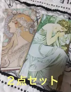 ミュシャ　バネ口ポーチ　2点セット