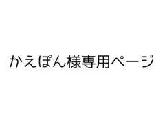 かえぽん様専用ページ