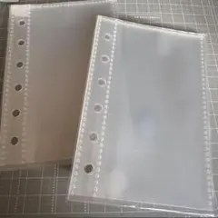 リフィル シール帳台紙 A7 サイズ 6穴 20枚　アクスタ収納などにも