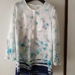 レナウン　 チャージ　CHARGE　五分袖チュニック