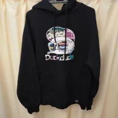 B ONE SOUL ブラック グラフィックパーカー L