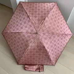 CELINE ピンク 折りたたみ傘 ロゴパターン