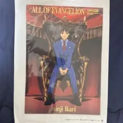 ALL OF EVANGELION エヴァ展 A3箔押しクリアポスター 碇シンジ