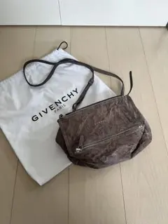 p23【極美品】ジバンシー パンドラ ブラック レザーシワ加工2way 