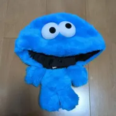 ユニバ　クッキーモンスター　かぶりもの　ファンキャップ　もこもこ