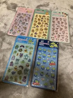 ディズニー ぷくぷくシール 5種類 セット