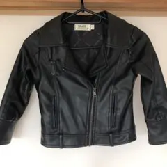 黒いライダースジャケット (100cm~)