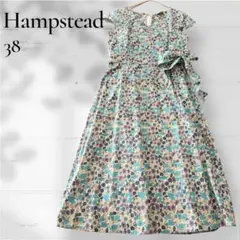 SCAPA リバティ パッチワーク ワンピース 花柄 総柄 ロング 美品 38