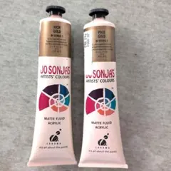 Jo Sonja's アクリル絵の具 リッチゴールド ペールゴールド