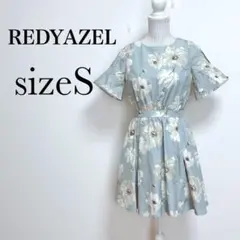 RADYAZEL 花柄オープンショルダーワンピース【S】バックウエストゴム　総柄のサムネイル