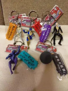 未使用　貴重！ジョジョ　台詞付きフィギュアキーホルダー　全5種類セット　特典アリ