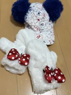 ディズニー ミッキー ファンキャップ ミニー ミトン 2点セットのサムネイル