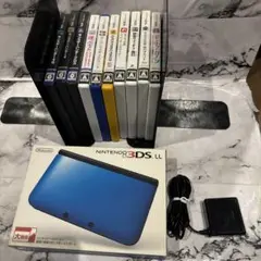 任天堂3DSLL本体、付属品、ソフト10本セット