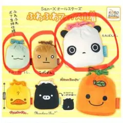 サンエックス ふわふわフェイス巾着 たれぱんだ すみっコぐらし こげぱん