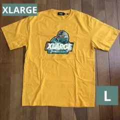 XLARGE 迷彩ゴリラロゴ　Tシャツ イエロー　Lサイズ
