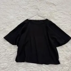 ZARA BASIC 黒 フレア袖ブラウス Sサイズ