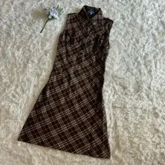 希少 BURBERRY バーバリー ノバチェック ワンピース シャドーホース