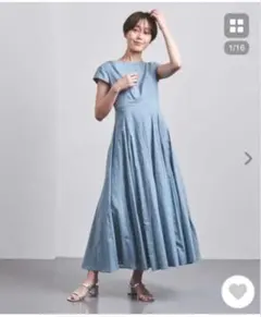 2026ss 新作MARIHA マリハ 夏の月影のドレス ライトブルーワンピース