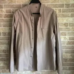 無印良品　長袖シャツ L メンズ