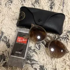 2.3回使用】RayBan レイバン サングラス RB4371F オレンジ - メルカリ