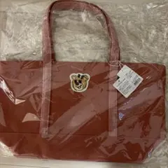 新品未使用】ピンク 大 オールドテディガール ワッペントートバッグ LL