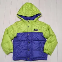 FOキッズ　フード付き　裏起毛ダウンコート 緑　130cm