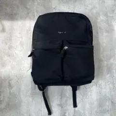 【訳あり】agnes b. VOYAGE リュック 黒 A4 マザーズバッグのサムネイル