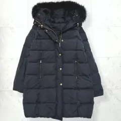 フレームワーク ラクーンファー付 2way リバーシブル ダウンコート 黒 38