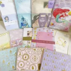 レターセット　大量　ディズニー　プリンセス　便箋　アラジン　ラプンツェル　アリス