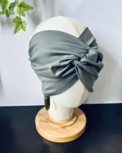 3月セール品 天竺ニット 超幅広 ターバン ヘアバンド