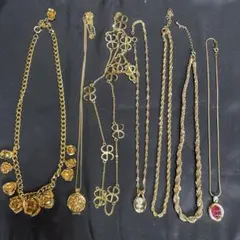 ゴールドネックレスセット 6点