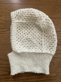 ハンドメイド　ニット帽子　バラクラバ