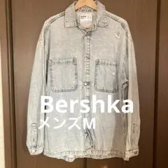 Bershka ライトブルー デニムジャケット メンズMサイズ