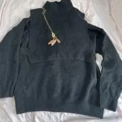 URBANRESERCH ストレッチアルパカレイヤードセーター！新品