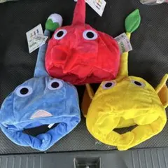 ピクミン なりきり帽子　3色セット