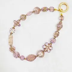 ビーズストラップ/キーホルダー　バッグチャーム ハンドメイドNO.528