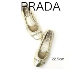 最終価格【PRADA】レザーリボンフラットシューズ プラダmiumiu - メルカリ