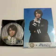 ミュ　目出度歌誉花舞　TDC 缶バッジ　フード特典ブロマイド　松井江　笹森裕貴