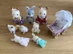 シルバニアファミリー 人形8体＆ベビーカーセット