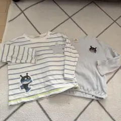 ストライプTシャツ2枚セット（95cm以下）