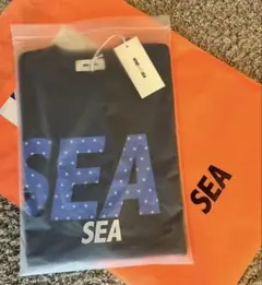 WIND AND SEA Tシャツ スターロゴ ネイビー