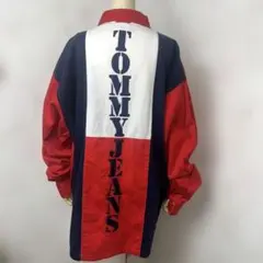 入手不可 90s Tommy Jeans カラーブロック ジャンパー L