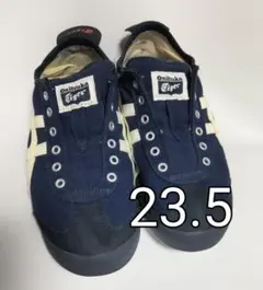 中古　スリッポン　スニーカー　ネイビー　オニツカタイガー　匿名配送