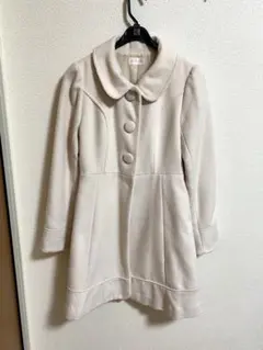 ロディスポット LODISPOTTO クリーム色 ボタン付き コート Mサイズ