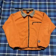 90s RUGGED OUTDOOR フリースジャケット L オレンジ 短丈