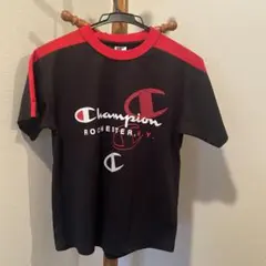 Champion Tシャツ 黒/赤150