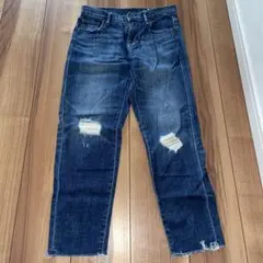 ユニクロ　ダメージジーンズ　デニム