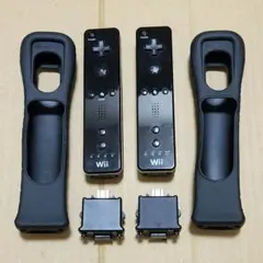 Wii WIIU リモコン モーションプラス コントローラー　ブラック 2個