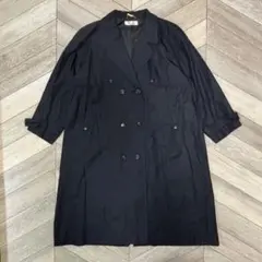 Boutique Echo シルク100% 上質 ダブルコート ブラック 上品